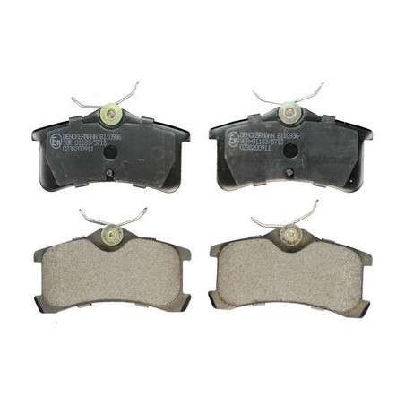 DENCKERMANN B110936 Brzdové destičky Zadní pro