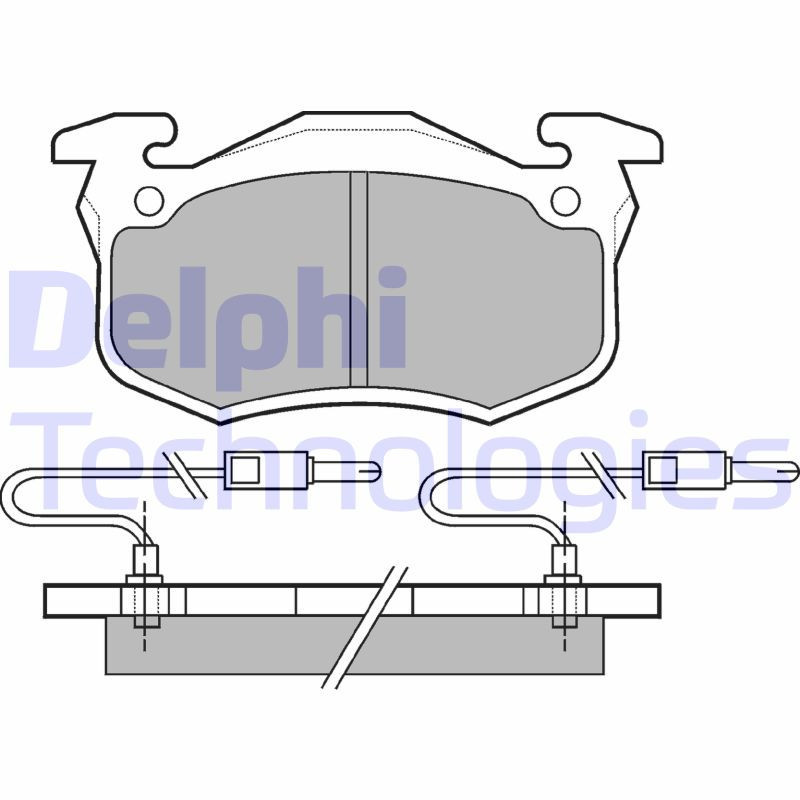 DELPHI LP491 Brake Pads