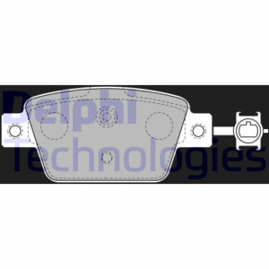 DELPHI LP2486 Brake Pads Set Rear for