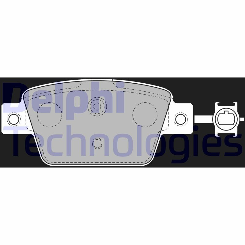 DELPHI LP2486 Brake Pads Set Rear for