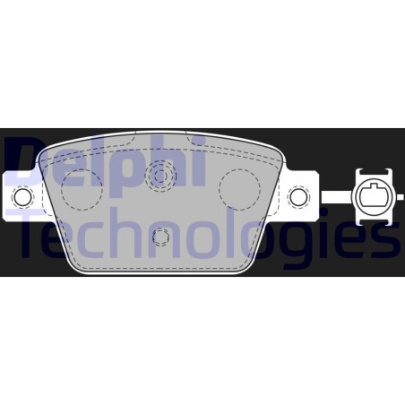 DELPHI LP2486 Brake Pads Set Rear for