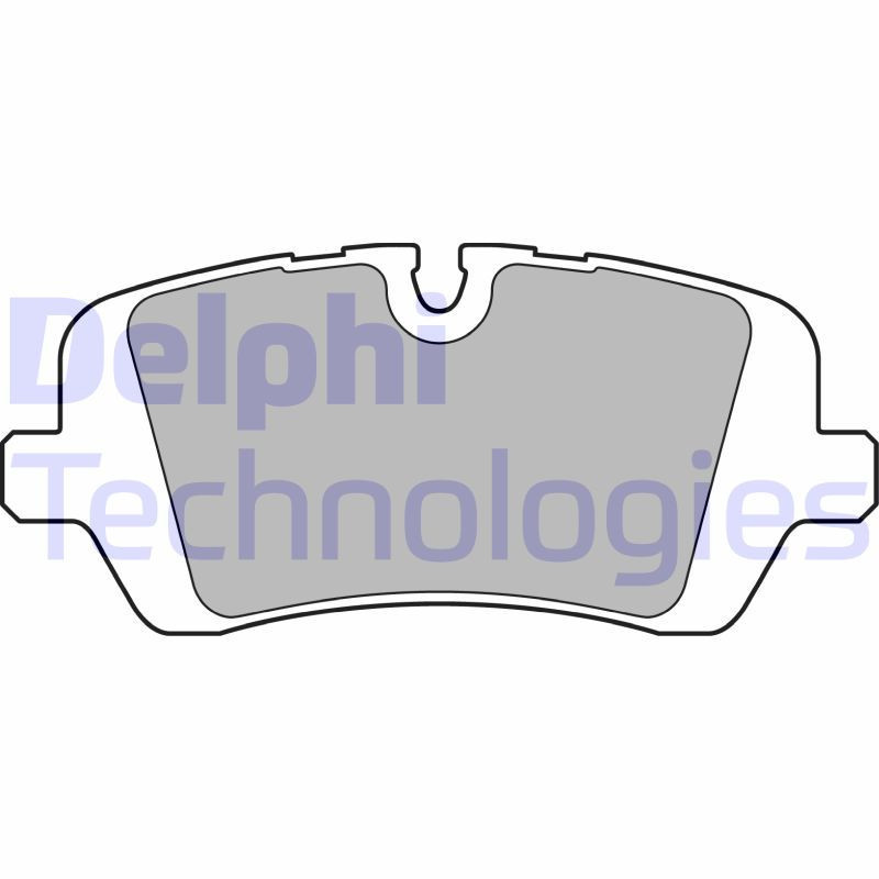 DELPHI LP2508 Brzdové platničky Zadné pre
