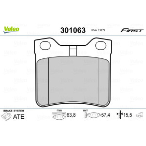 VALEO 301063 Brake Pads Set Rear for
