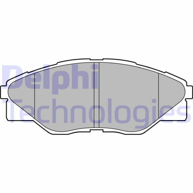 DELPHI LP2496 Pastiglie freno Anteriore per