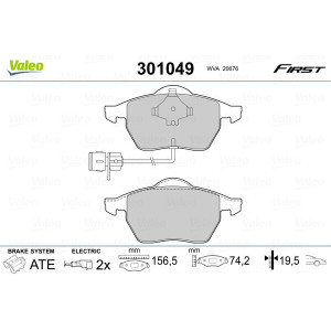 VALEO 301049 Pastiglie freno Anteriore per