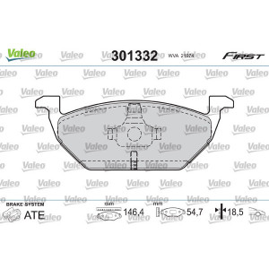 VALEO 301332 Pastillas de freno Delantero para
