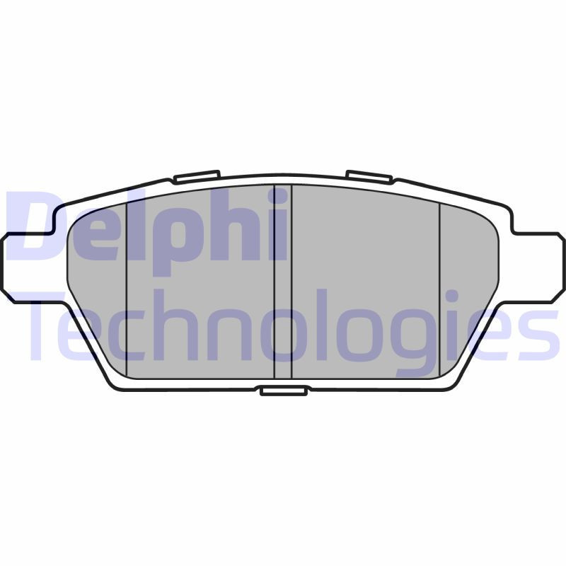 DELPHI LP2493 Pastiglie freno Posteriore per