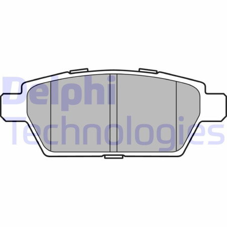DELPHI LP2493 Pastiglie freno Posteriore per