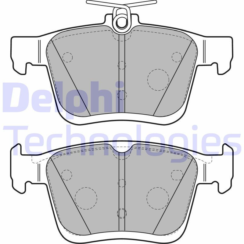 DELPHI LP2490 Plaquettes de frein Arrière pour