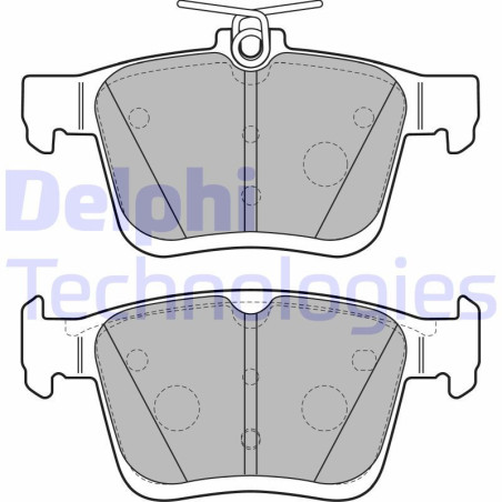DELPHI LP2490 Plaquettes de frein Arrière pour