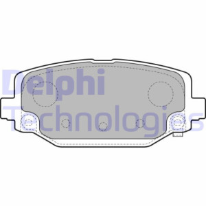 DELPHI LP2499 Pastiglie freno Posteriore per