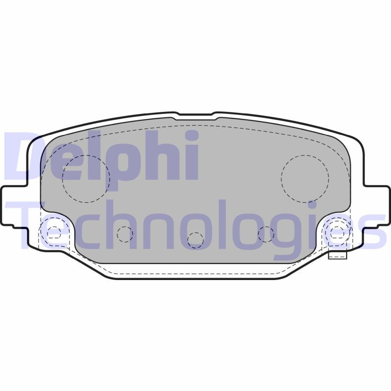 DELPHI LP2499 Brzdové platničky Zadné pre