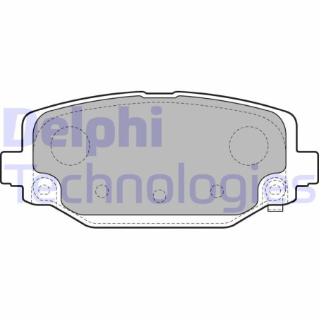 DELPHI LP2499 Brzdové platničky Zadné pre