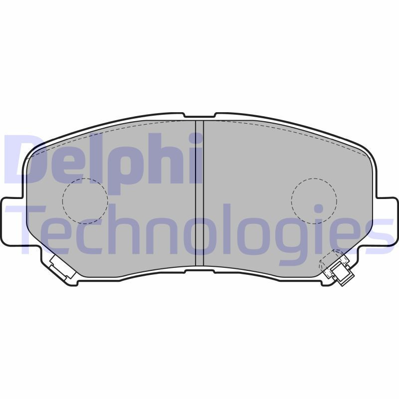 DELPHI LP2481 Pastillas de freno Delantero para