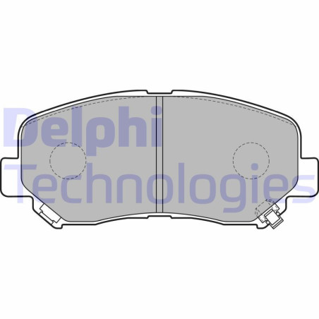 DELPHI LP2481 Pastiglie freno Anteriore per