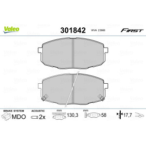 VALEO 301842 Pastiglie freno Anteriore per