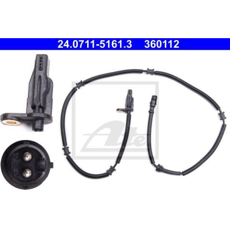 ATE 24.0711-5161.3 Sensor ABS revoluciones rueda trasero para Renault Master