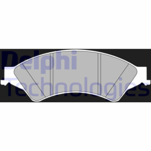 DELPHI LP2484 Brzdové platničky Predné pre
