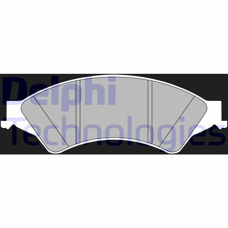 DELPHI LP2484 Klocki hamulcowe Przód dla