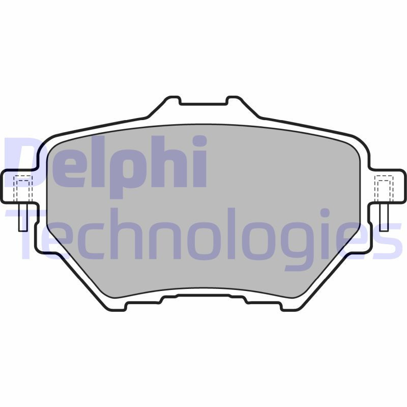 DELPHI LP2505 Brzdové platničky Zadné pre