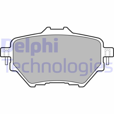 DELPHI LP2505 Brzdové platničky Zadné pre