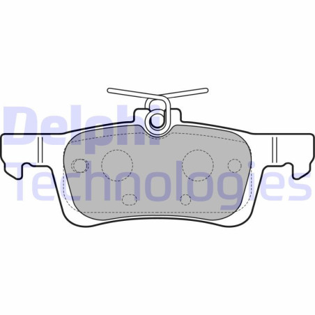 DELPHI LP2503 Brzdové platničky Zadné pre
