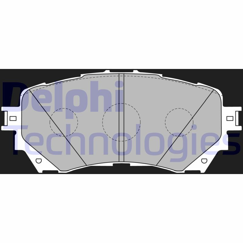 DELPHI LP2487 Plaquettes de frein Avant pour