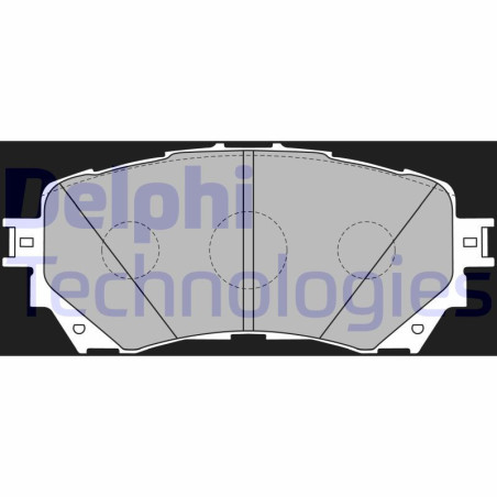 DELPHI LP2487 Pastiglie freno Anteriore per