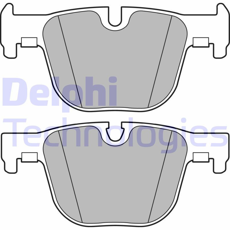 DELPHI LP2494 Pastiglie freno Posteriore per