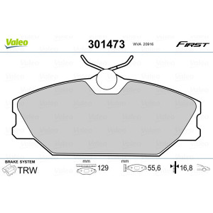VALEO 301473 Pastiglie freno Anteriore per