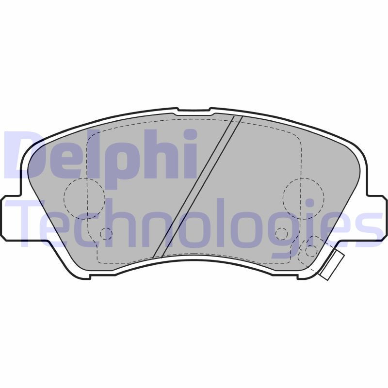 DELPHI LP2497 Brzdové platničky Predné pre