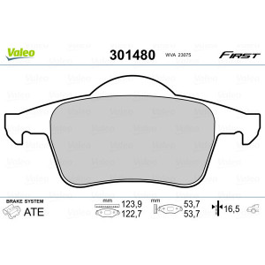 VALEO 301480 Pastiglie freno Posteriore per