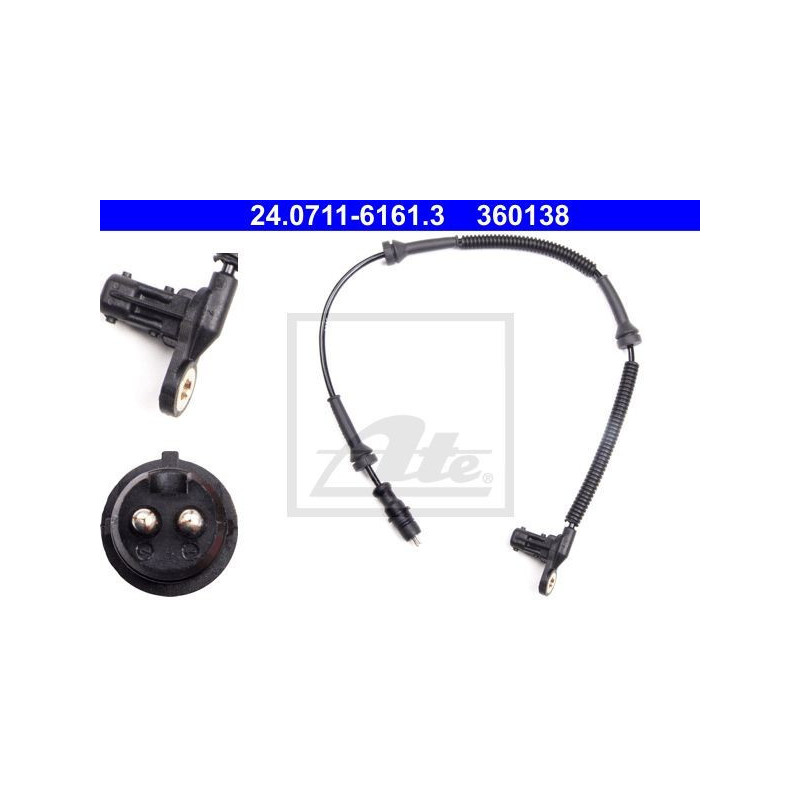 ATE 24.0711-6161.3 ABS Wheel Speed Sensor Front for Renault Master