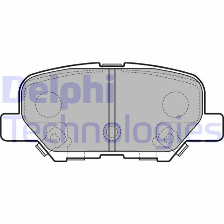 DELPHI LP2501 Pastillas de freno Trasero para