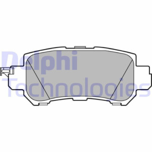 DELPHI LP2482 Brzdové platničky Zadné pre