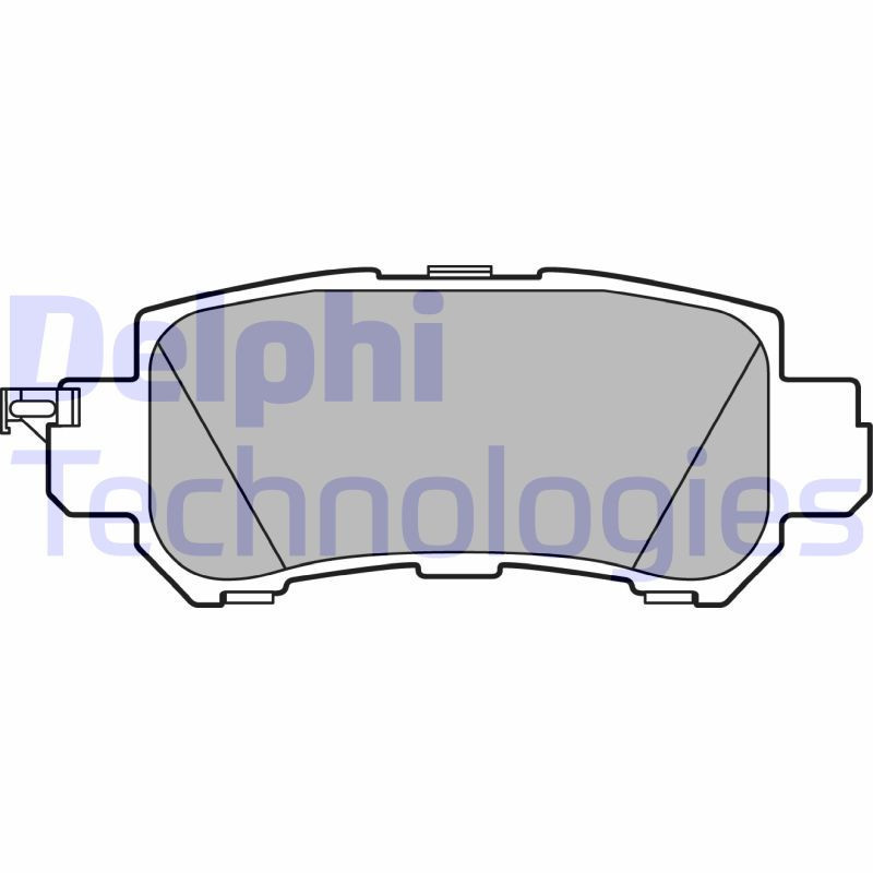 DELPHI LP2482 Brake Pads Set Rear for
