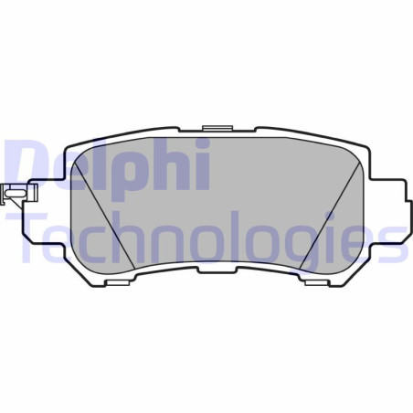 DELPHI LP2482 Brzdové platničky Zadné pre