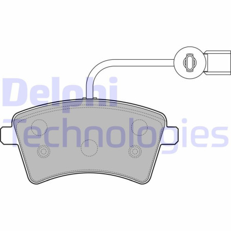 DELPHI LP2504 Pastillas de freno