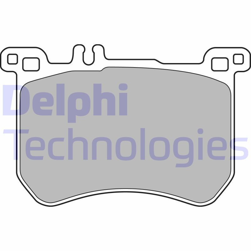 DELPHI LP2507 Pastiglie freno Anteriore per