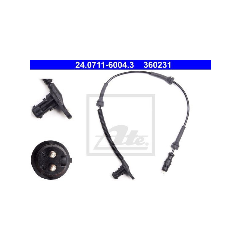 ATE 24.0711-6004.3 Snímač ABS predný pre Renault Master