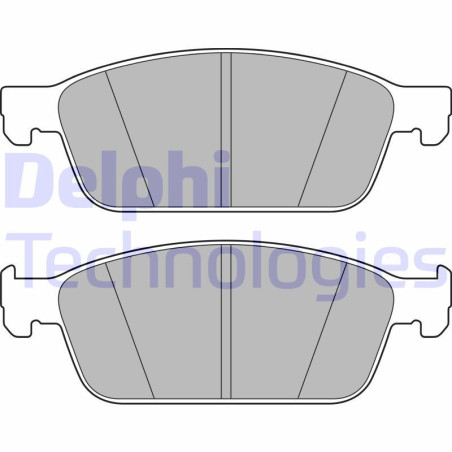 DELPHI LP2495 Brzdové platničky Predné pre