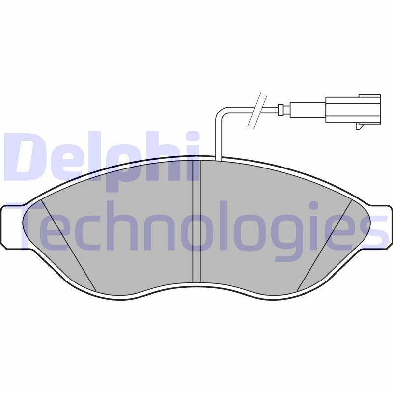 DELPHI LP2498 Brake Pads Set Front for