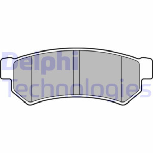 DELPHI LP2502 Brzdové platničky Zadné pre