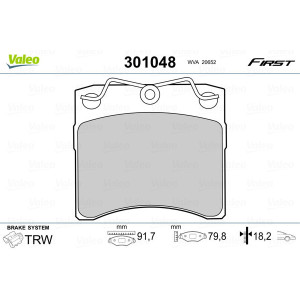 VALEO 301048 Pastillas de freno Delantero para