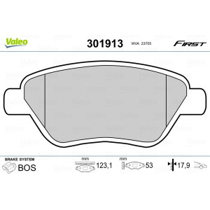 VALEO 301913 Plaquettes de frein Avant pour