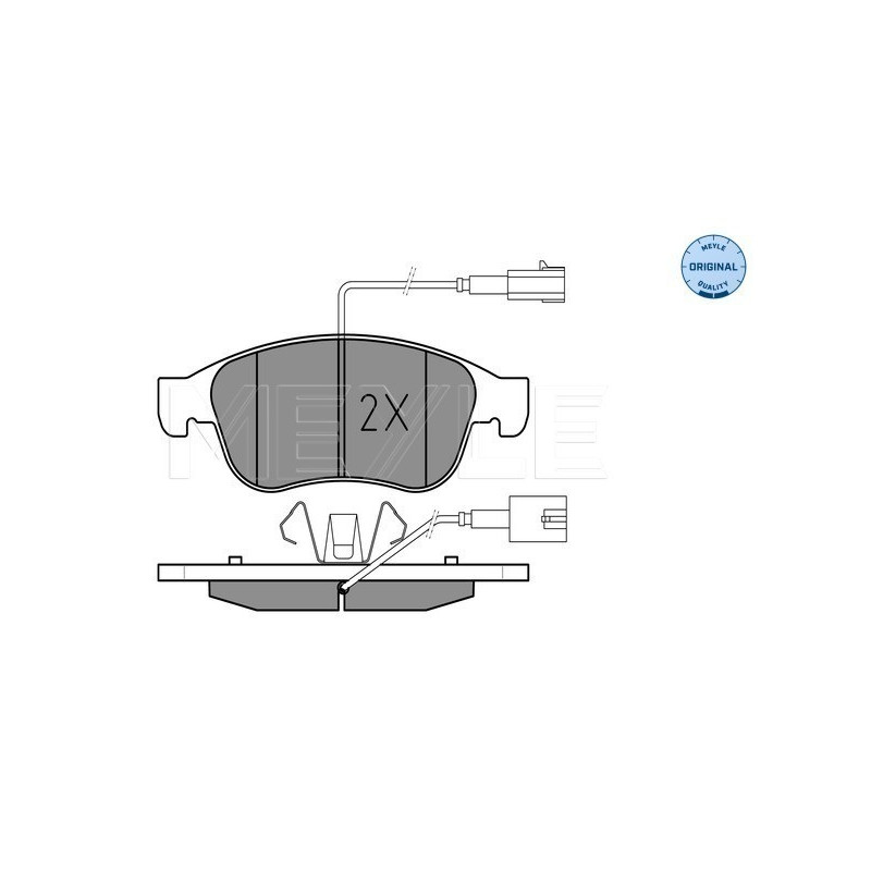 MEYLE 025 245 3819/W Brzdové platničky predné pre Alfa Giulietta