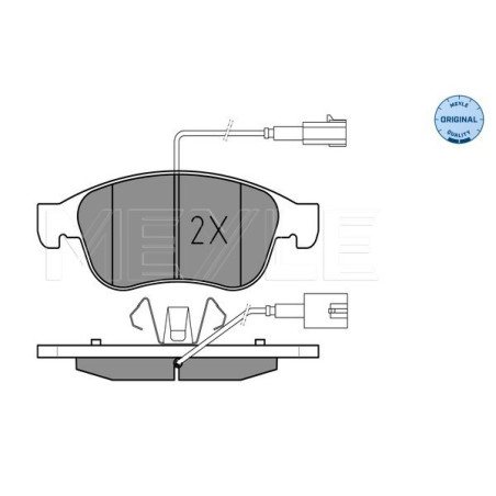MEYLE 025 245 3819/W Brzdové platničky predné pre Alfa Giulietta