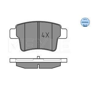 MEYLE 025 245 4016 Pastillas de freno trasero para Citroen C4 Picasso Grand Picasso