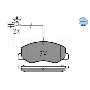 MEYLE 025 251 7218/W Brake Pads Set Rear for Movano Master NV400 Interstar