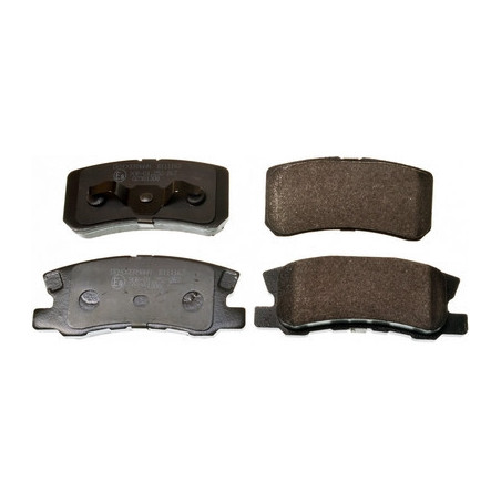 DENCKERMANN B111163 Brzdové destičky Zadní pro